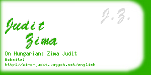 judit zima business card